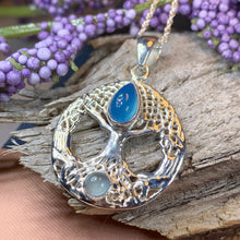 Load image into Gallery viewer, Tree of Life Necklace, Celtic Necklace, Irish Jewelry, Norse Jewelry, Anniversary Gift, Moonstone Jewelry, Yoga Jewelry, Mom Gift, Wife Gift
