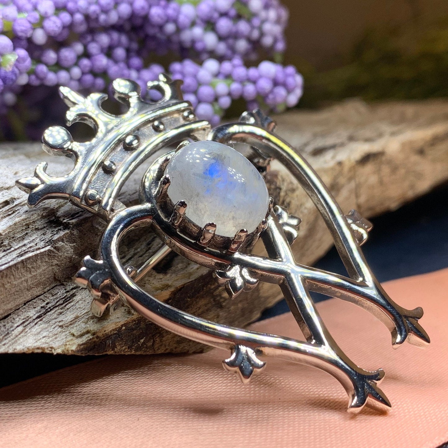 Luckenbooth Brooch, Scotland Jewelry, Celtic Jewelry, Anniversary Gift, Bride Gift, Heart Jewelry, Wife Gift, Bridal Jewelry, Mom Gift