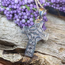 Load image into Gallery viewer, Celtic Cross Necklace, Celtic Jewelry, Irish Jewelry, Anniversary Gift, Communion Gift, Baptism Gift, Religious Jewelry, Scotland Cross
