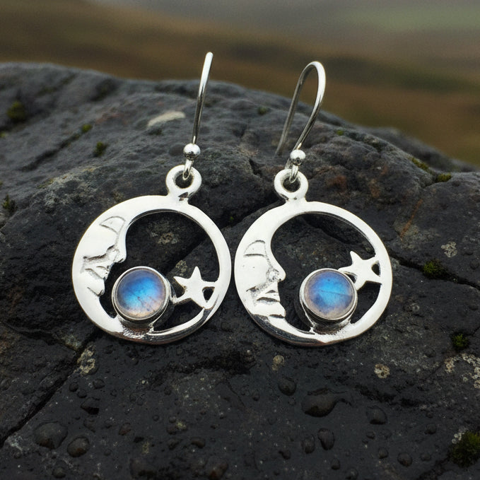 Serenade Crescent Moon Earrings — view 2