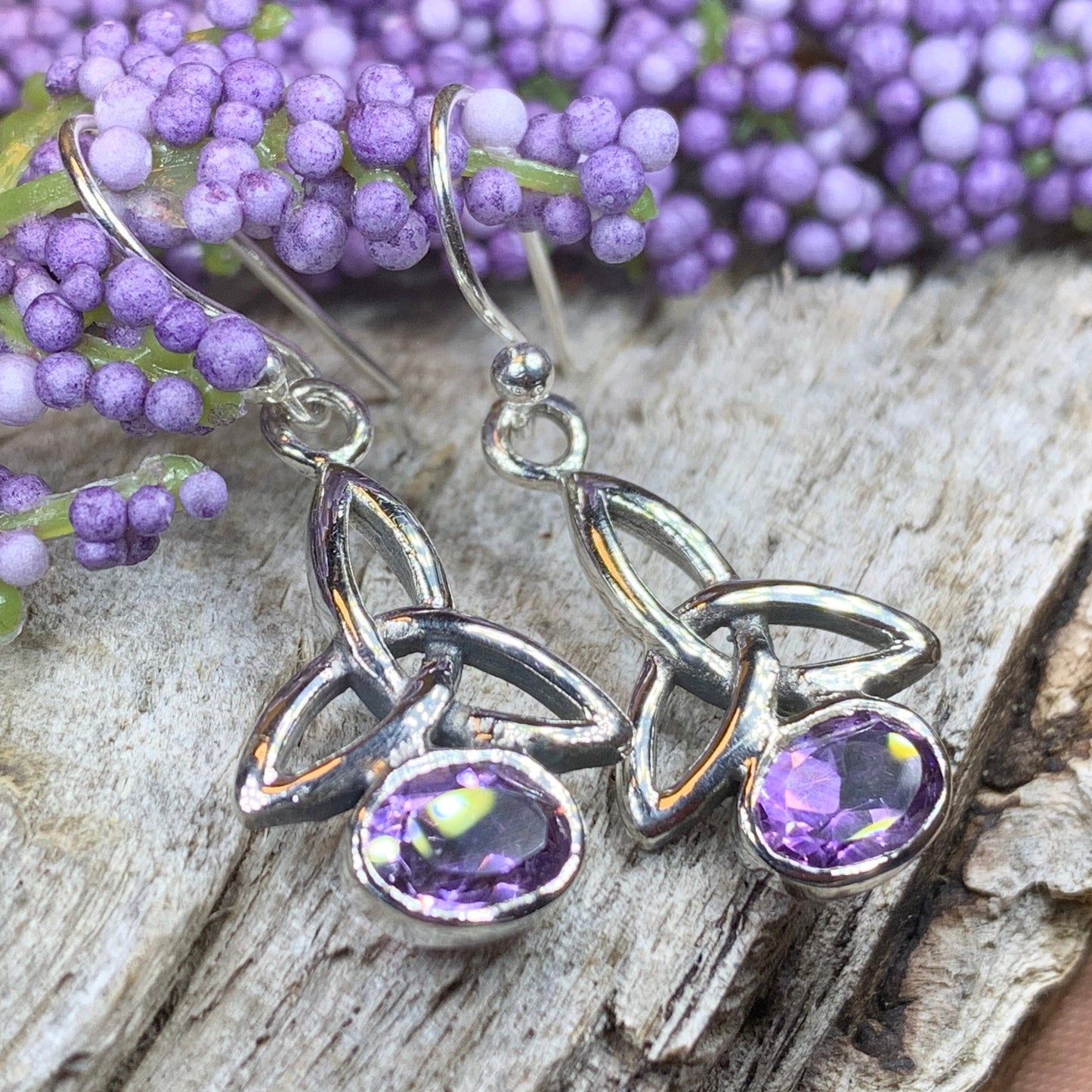 Trinity Knot Earrings, Celtic Jewelry, Irish Jewelry, Celtic Knot Earrings, Silver Dangle Earrings, Scotland Jewelry, Mom Gift, Wife Gift