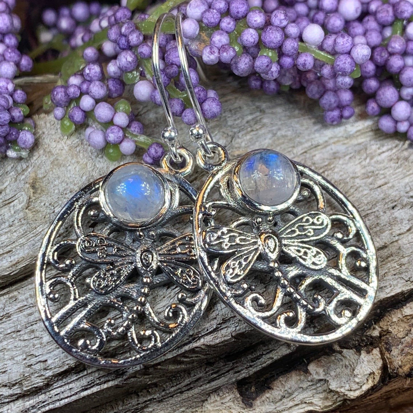 Dragonfly Earrings, Celtic Jewelry, Inspirational Gift, Wiccan Jewelry, Nature Jewelry, Mom Gift, Sister Gift, Best Friend Gift, Wife Gift