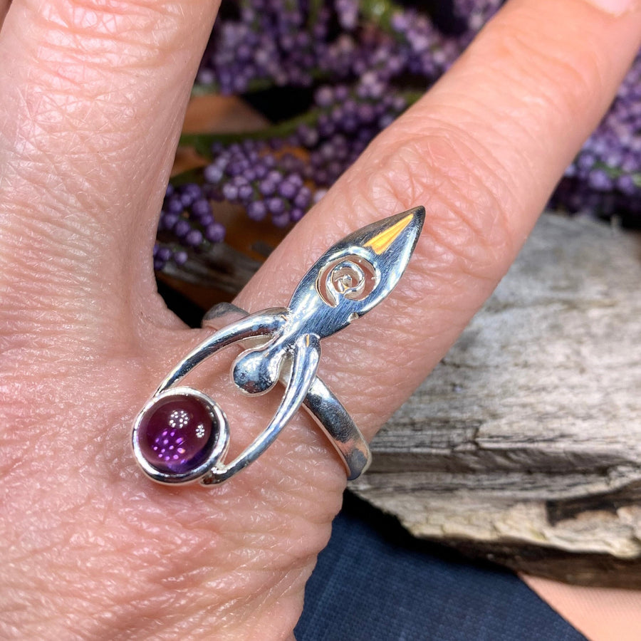 Celtic Goddess Ring, Celtic Jewelry, Irish Jewelry, Celtic Spiral Jewelry, Irish Ring, Irish Gift, Anniversary Gift, Wiccan Ring, Danu Ring