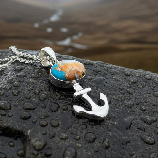 Anchor Necklace, Nautical Jewelry, Christian Jewelry, Hope Necklace, Retirement Gift, Survivor Gift, Celtic Jewelry, Ship Jewelry