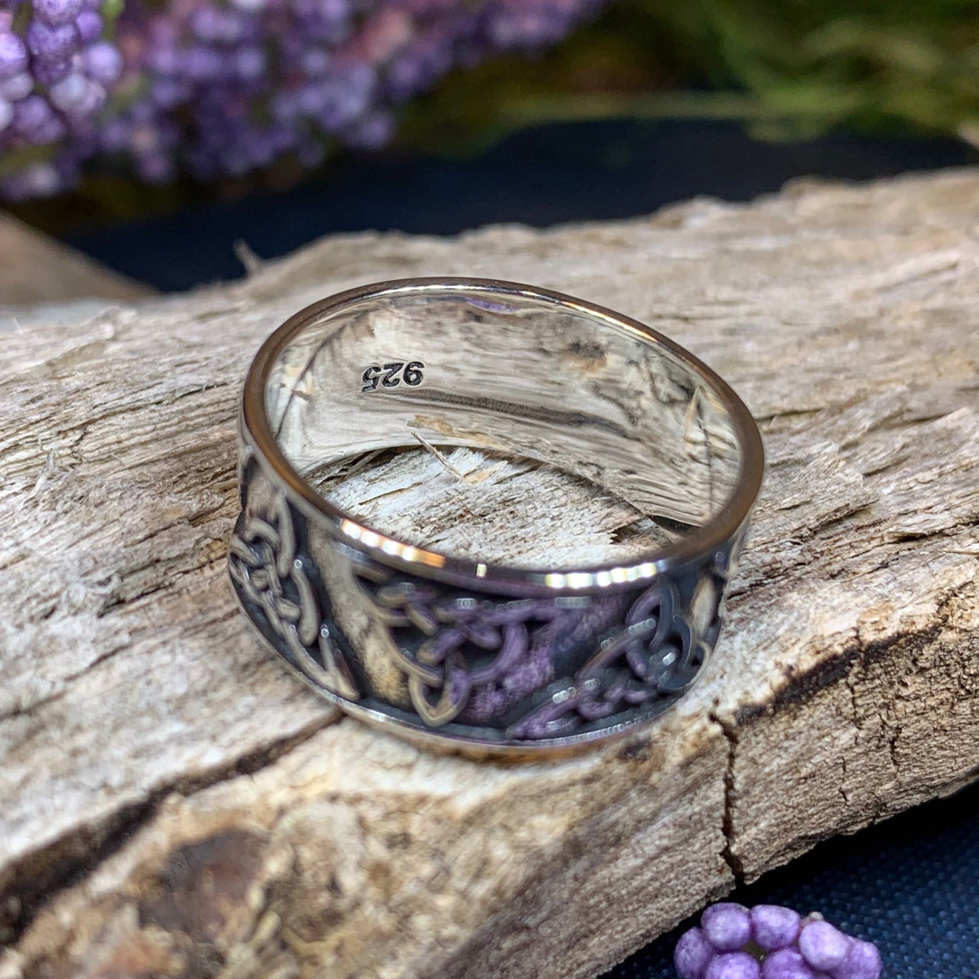 Celtic Triskel Ring — view 5