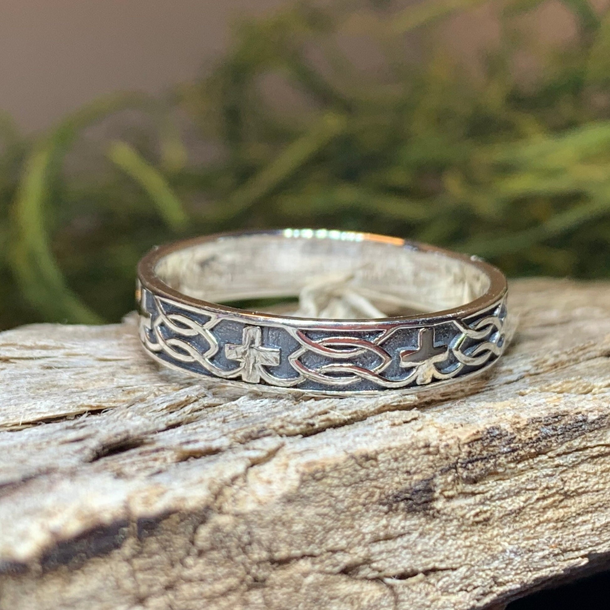 Celtic Cross Ring, Celtic Ring, Promise Ring, Silver Boho Ring, Irish Ring, Irish Dance Gift, Anniversary Gift, Ireland Ring, Wedding Band