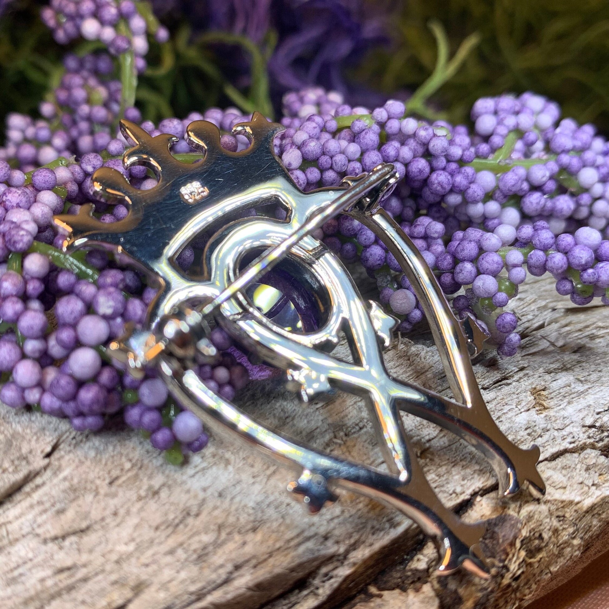 Luckenbooth Brooch, Scotland Jewelry, Celtic Jewelry, Anniversary Gift, Bride Gift, Heart Jewelry, Wife Gift, Bridal Jewelry, Mom Gift