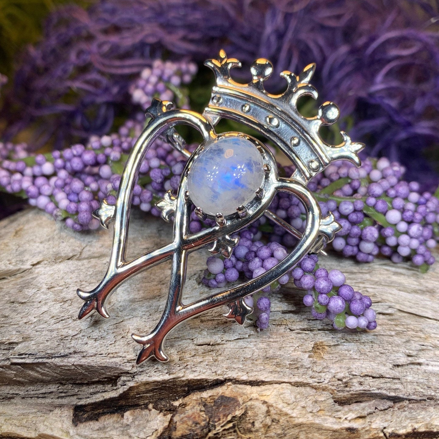 Luckenbooth Brooch, Scotland Jewelry, Celtic Jewelry, Anniversary Gift, Bride Gift, Heart Jewelry, Wife Gift, Bridal Jewelry, Mom Gift