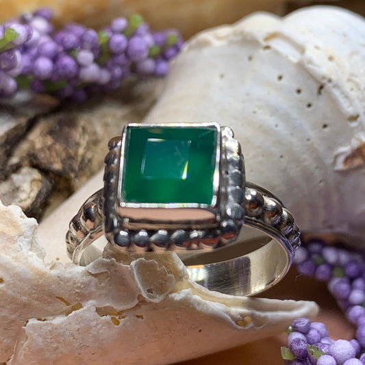 Tudor Princess Ring, Gemstone Jewelry, Statement Ring, Boho Jewelry, Celtic Jewelry, Anniversary Gift, Wiccan Jewelry, Wife Gift, Mom Gift
