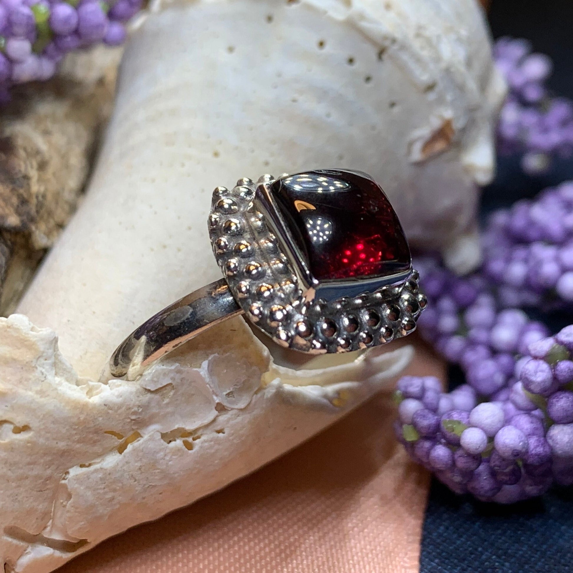 Tudor Princess Ring, Gemstone Jewelry, Statement Ring, Boho Jewelry, Celtic Jewelry, Anniversary Gift, Wiccan Jewelry, Wife Gift, Mom Gift