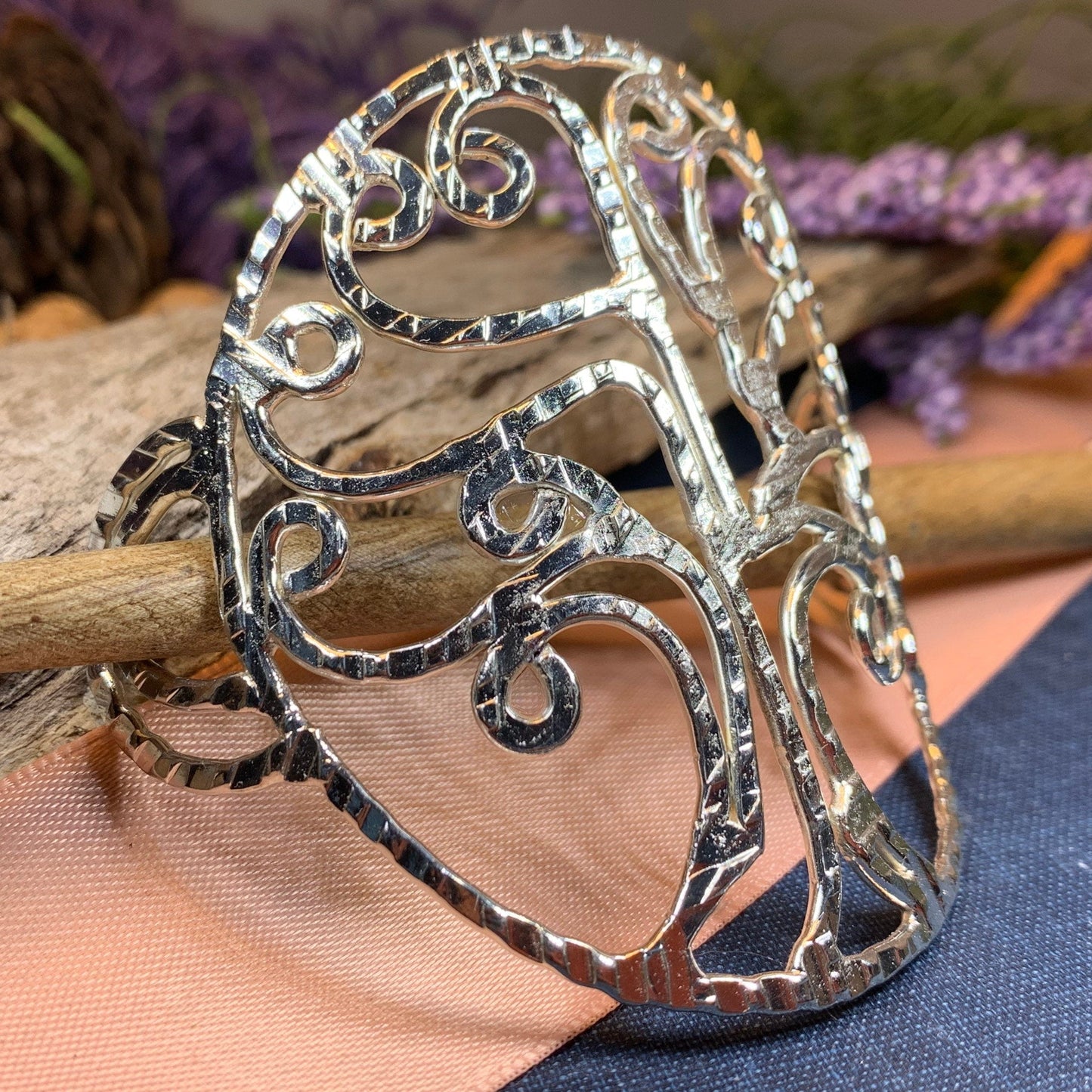 Tree of Life Hair Slide, Celtic Hair Barrette, Hair Jewelry, Shawl Pin, Celtic Tree, Celtic Barrette, Mom Gift, Friendship Gift