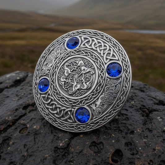 Brodie Celtic Horse Brooch - Handmade in Scotland — view 3