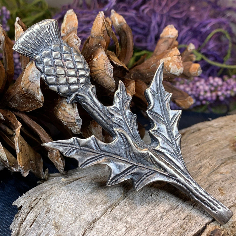 Thistle Kilt Pin, Celtic Jewelry, Scottish Gift for Him, Dad Gift, Graduation Gift, Scotland Gift, Men's Jewelry, Celtic Brooch, Groom Gift