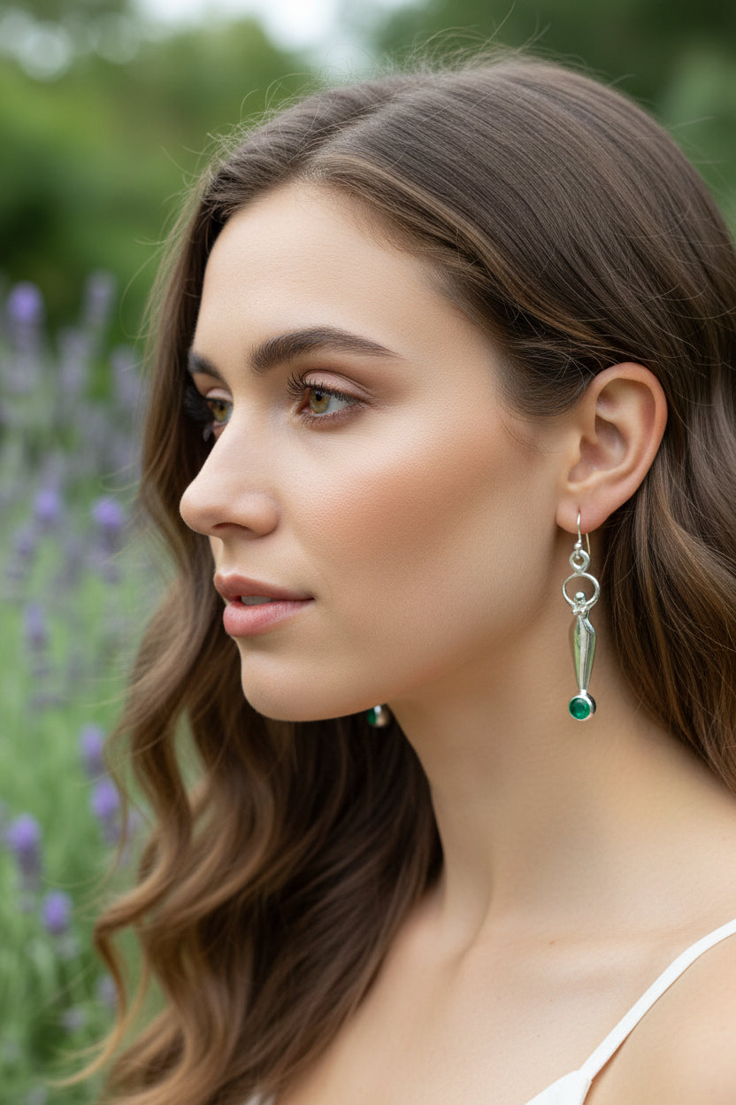 Chalcedony Goddess Earrings — view 8