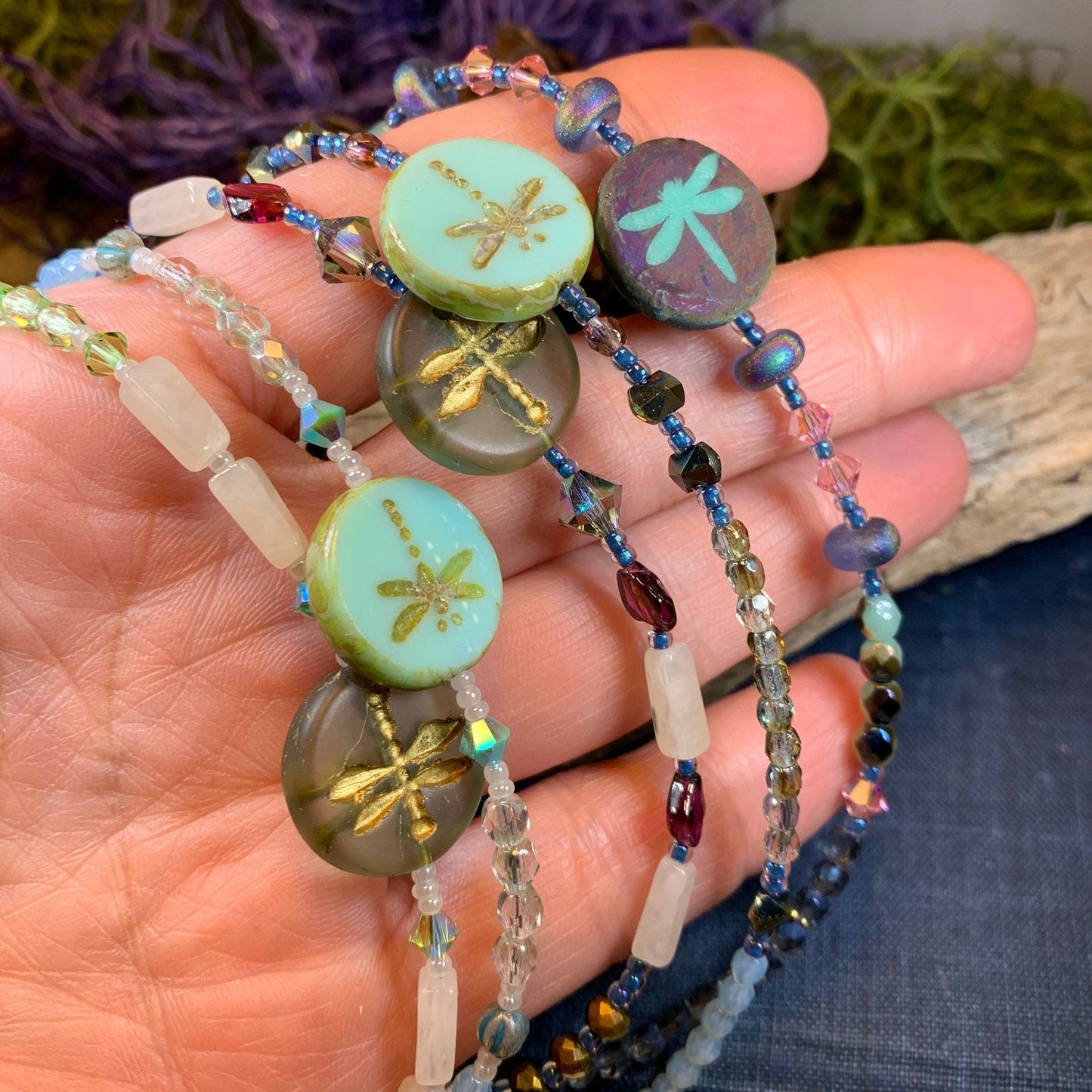 Dragonfly Ankle Bracelet, Crystal Ankle Bracelet, Crystal Anklet, Summer Jewelry, Beach Jewelry, Swarovski Crystal Bracelet, Boho Anklet