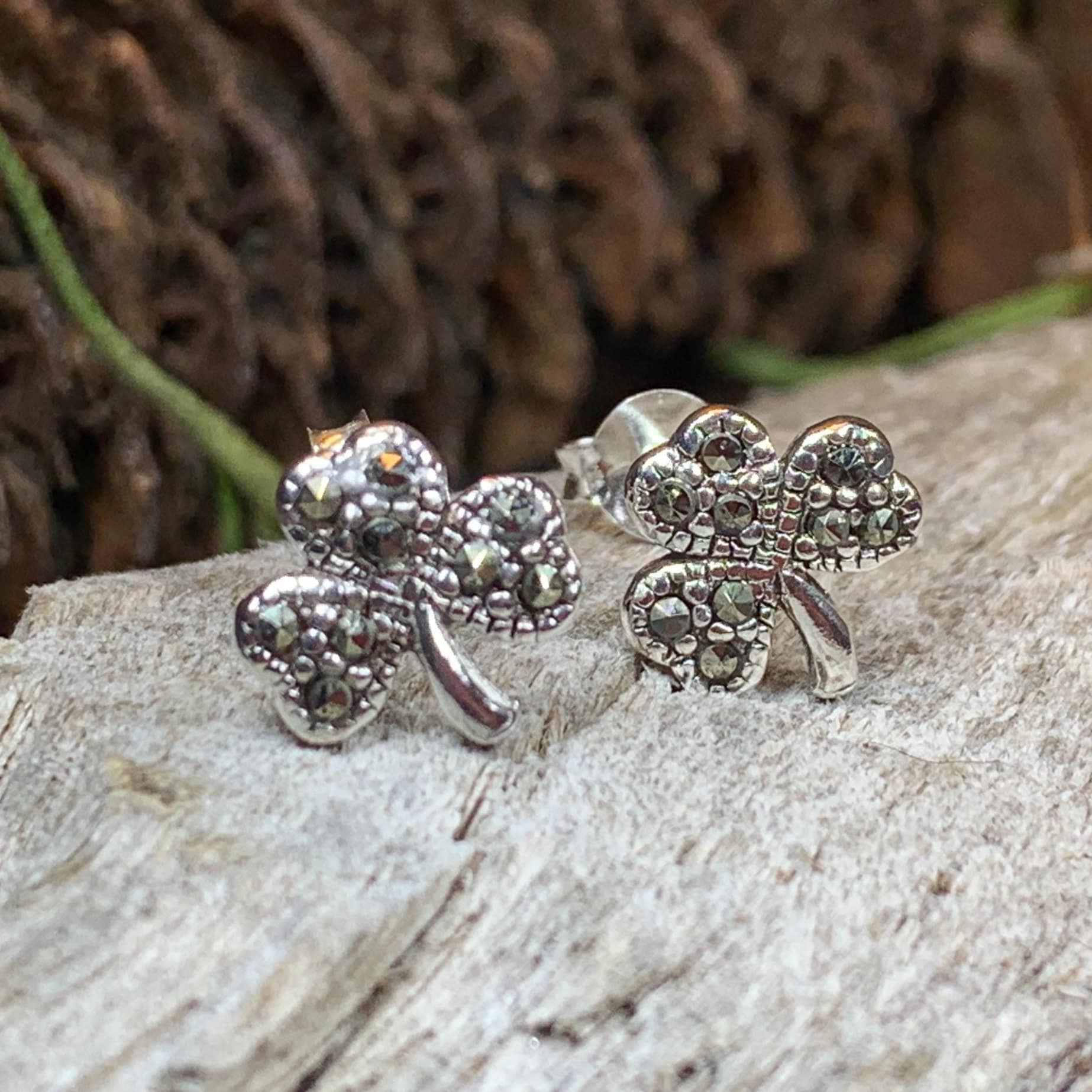 Shamrock Earrings, Celtic Jewelry, Celtic Knot, Clover Jewelry, Anniversary Gift, Irish Jewelry, Graduation Gift, Wife Gift, Girlfriend Gift