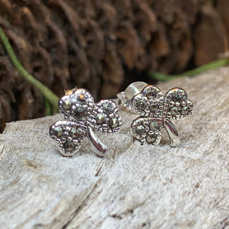 Shamrock Earrings, Celtic Jewelry, Celtic Knot, Clover Jewelry, Anniversary Gift, Irish Jewelry, Graduation Gift, Wife Gift, Girlfriend Gift