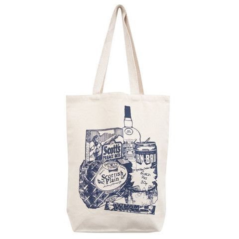 Scottish Breakfast Tote Bag, Scotland Gift, Scottish Tote Bag, Funny Gift, Bagpiper Gift, Outlander Gift, Highland Cow Gift, Whiskey Lover