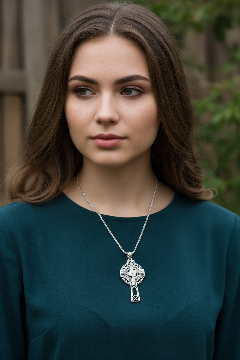 Saint Brigid's Cross, Celtic Cross Necklace, Irish Jewelry, Anniversary Gift, Religious Jewelry, Wiccan Jewelry, St. Bridget's Cross