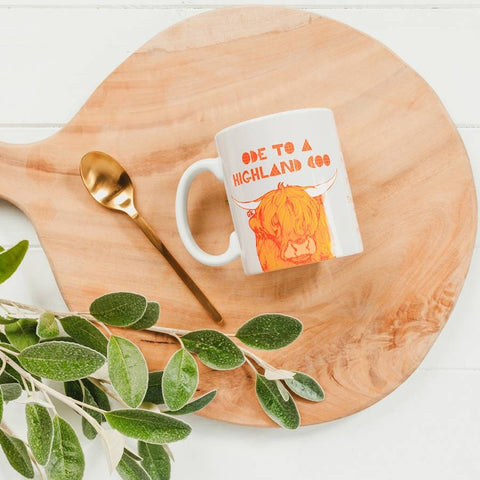Load image into Gallery viewer, Highland Cow Mug, Scotland Gift, Scottish Mug, Ceramic Mug, Cow Lover Gift, Outlander Gift, Coffee Mug Gift, Mom Gift, Dad Gift, Wife Gift
