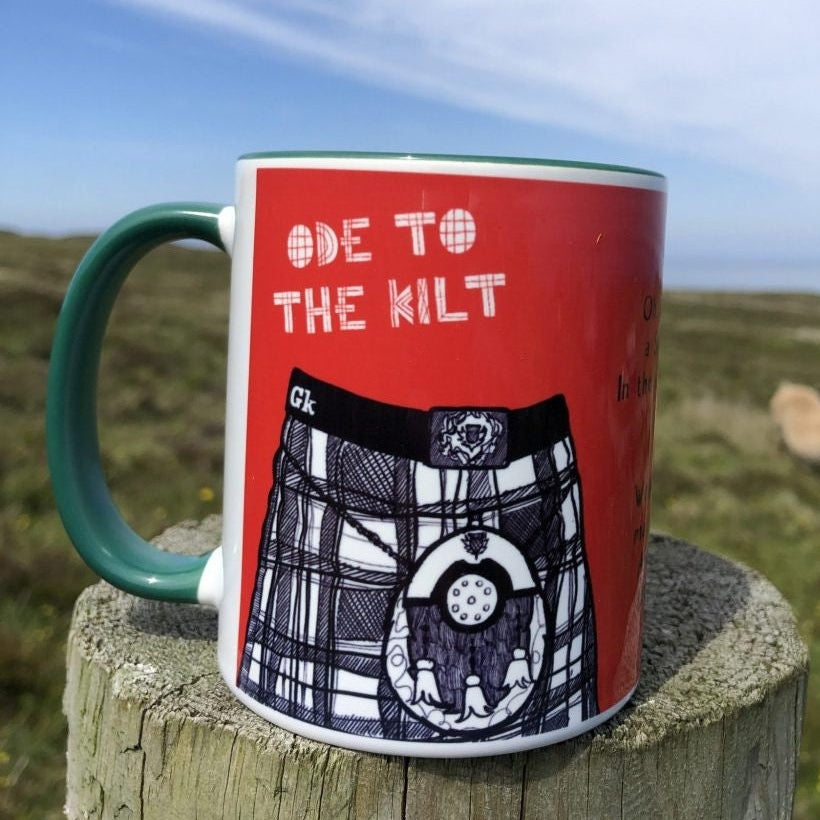 Kilt Lover Mug, Scotland Gift, Scottish Mug, Ceramic Mug, Bagpiper Gift, Outlander Gift, Coffee Mug Gift, Mom Gift, Dad Gift, Wife Gift