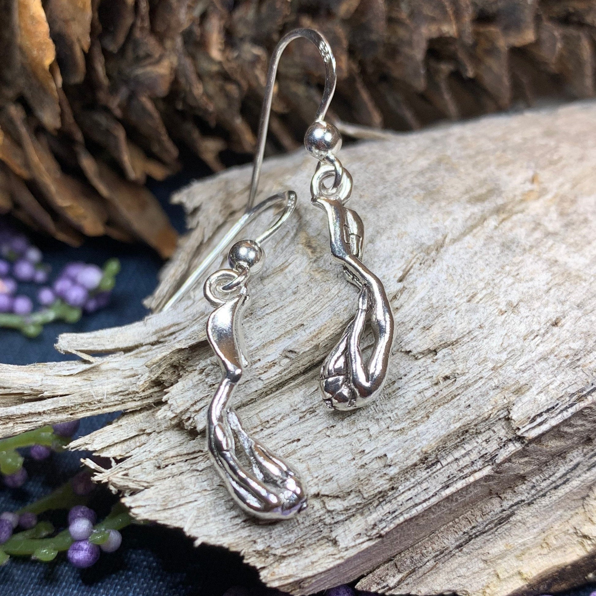 Diver Earrings, Ocean Jewelry, Sea Jewelry, Diver Gift, Swimmer Gift, Mom Gift, Beach Jewelry, Wife Gift, Girlfriend Gift, Diving Jewelry