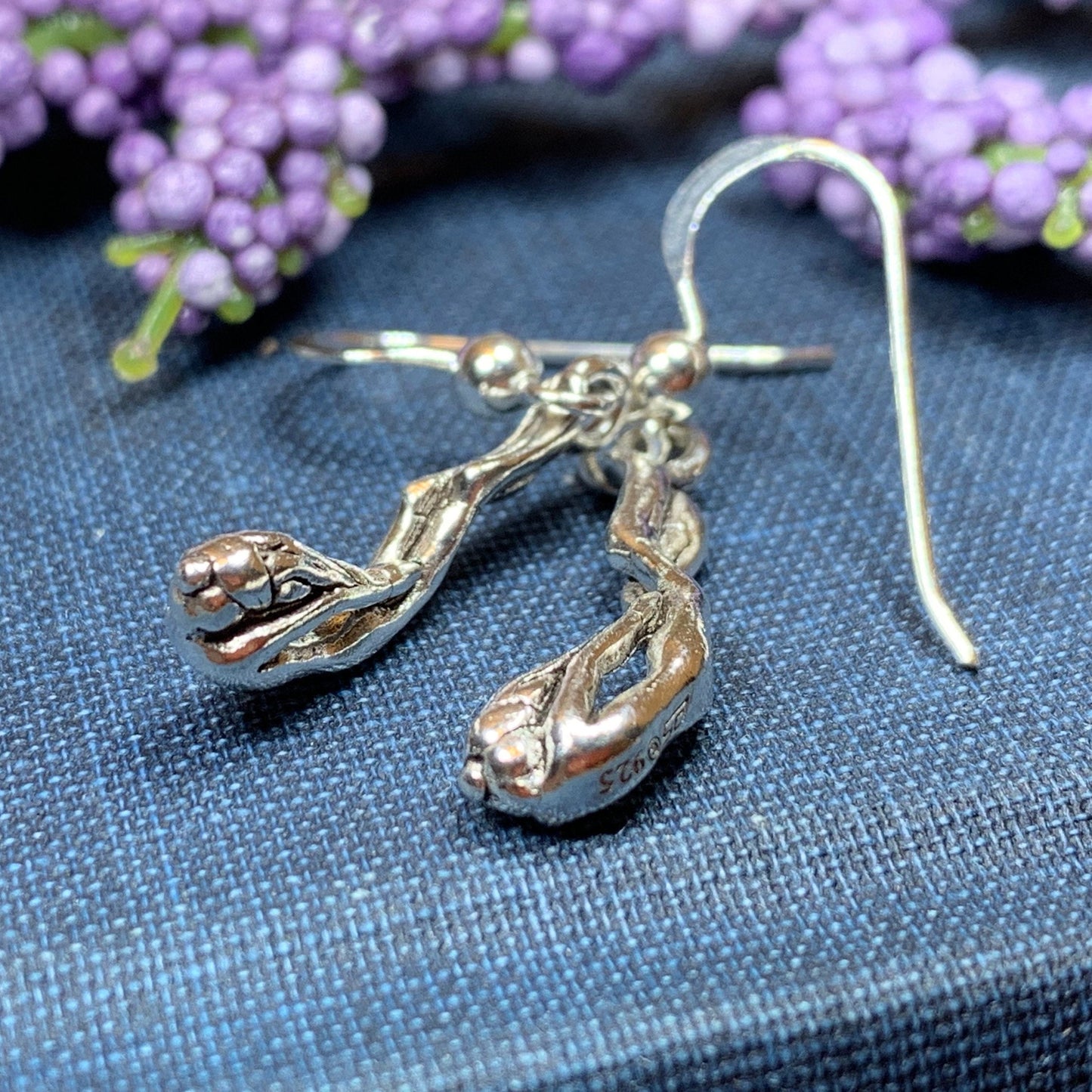 Diver Earrings, Ocean Jewelry, Sea Jewelry, Diver Gift, Swimmer Gift, Mom Gift, Beach Jewelry, Wife Gift, Girlfriend Gift, Diving Jewelry