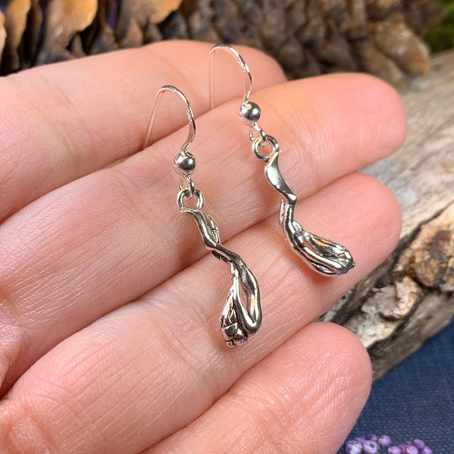 Diver Earrings, Ocean Jewelry, Sea Jewelry, Diver Gift, Swimmer Gift, Mom Gift, Beach Jewelry, Wife Gift, Girlfriend Gift, Diving Jewelry