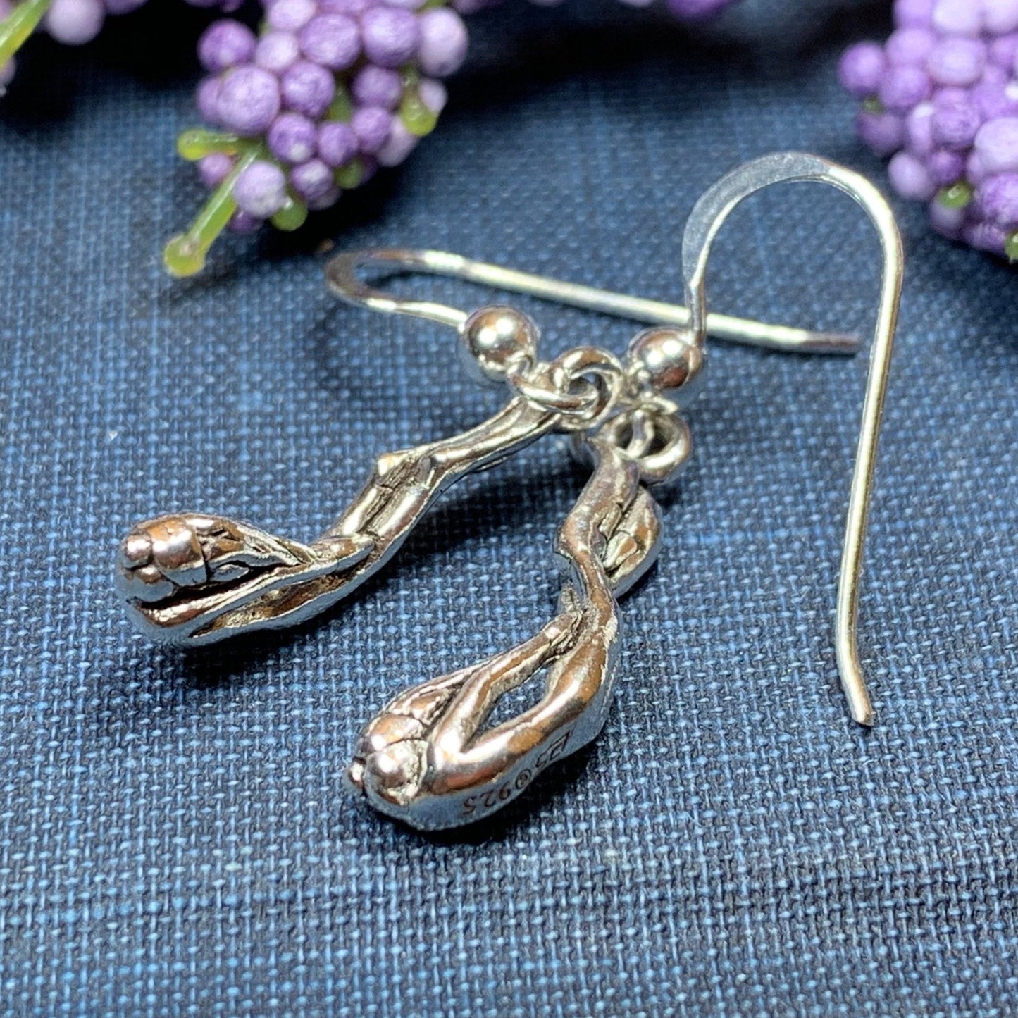 Diver Earrings, Ocean Jewelry, Sea Jewelry, Diver Gift, Swimmer Gift, Mom Gift, Beach Jewelry, Wife Gift, Girlfriend Gift, Diving Jewelry