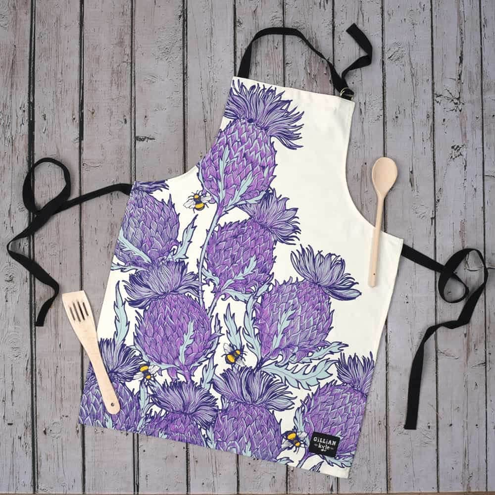 Highland Terrier Apron, Scotland Gift, Scottish Westie Apron, Dog Lover Gift, Outlander Gift, Highland Dog Gift, Mom Gift, Sister Gift