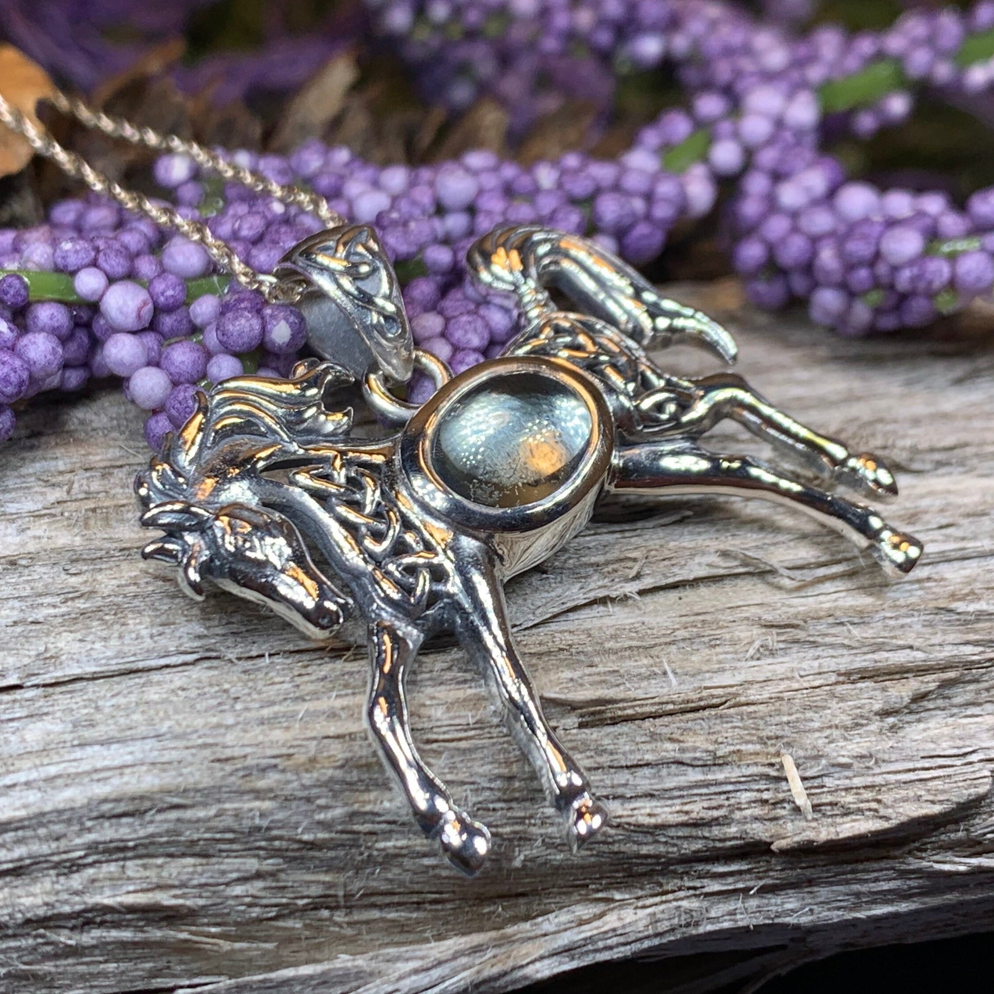 Finbar Horse Necklace — view 9