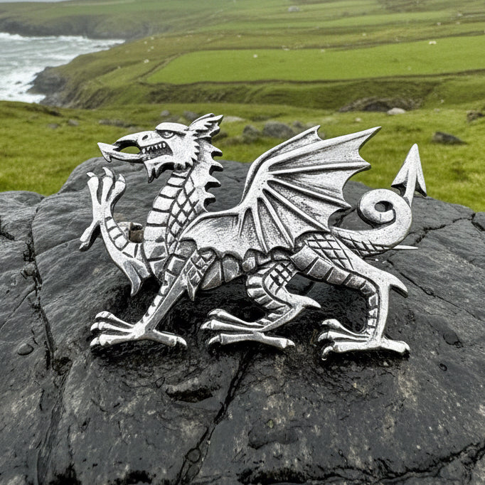 DUOWEI Welsh Dragon Brooch - Enamel & Zinc Alloy Lapel Pin For Women & Girls (Multicolor) - View #10