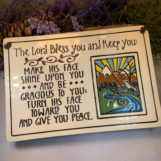 Irish Blessing Wall Art, Ireland Gift, Ceramic Wall Plaque, New Home Gift, Mother's Day Gift, Wedding Gift, Irish Decor, Religious Prayer