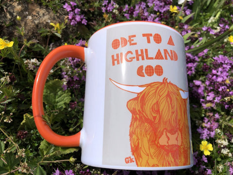 Load image into Gallery viewer, Highland Cow Mug, Scotland Gift, Scottish Mug, Ceramic Mug, Cow Lover Gift, Outlander Gift, Coffee Mug Gift, Mom Gift, Dad Gift, Wife Gift
