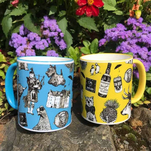 Scotland Love Mug, Scotland Gift, Scottish Mug, Ceramic Mug, Bagpiper Gift, Outlander Gift, Coffee Mug Gift, Mom Gift, Dad Gift, Wife Gift