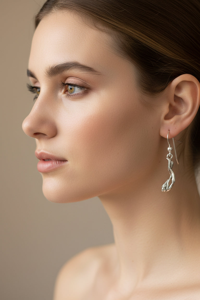 Diver Earrings, Ocean Jewelry, Sea Jewelry, Diver Gift, Swimmer Gift, Mom Gift, Beach Jewelry, Wife Gift, Girlfriend Gift, Diving Jewelry