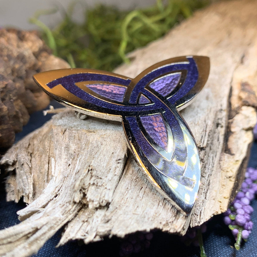 Celtic Brooch, Celtic Jewelry, Irish Jewelry, Trinity Knot Pin, Scotland Jewelry, Anniversary Gift, Viking Brooch, Celtic Pin, Wiccan Pin