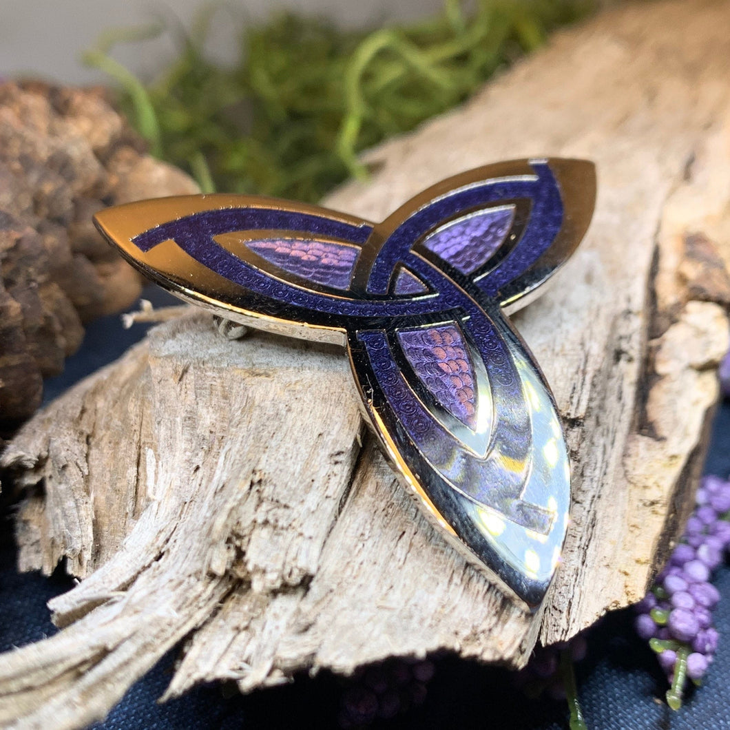 Celtic Brooch, Celtic Jewelry, Irish Jewelry, Trinity Knot Pin, Scotland Jewelry, Anniversary Gift, Viking Brooch, Celtic Pin, Wiccan Pin