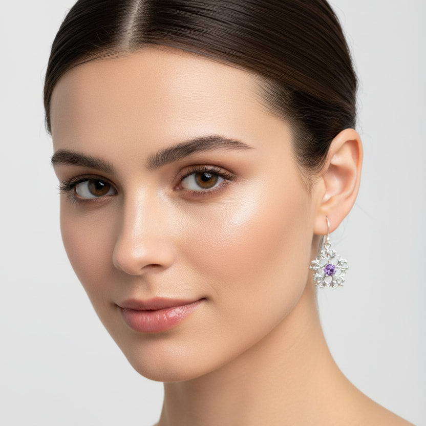 Thistle Earrings, Celtic Jewelry, Scotland Jewelry, Outlander Jewelry, Girlfriend Gift, Sister Gift, Mom Gift, Nature Jewelry, Wife Gift
