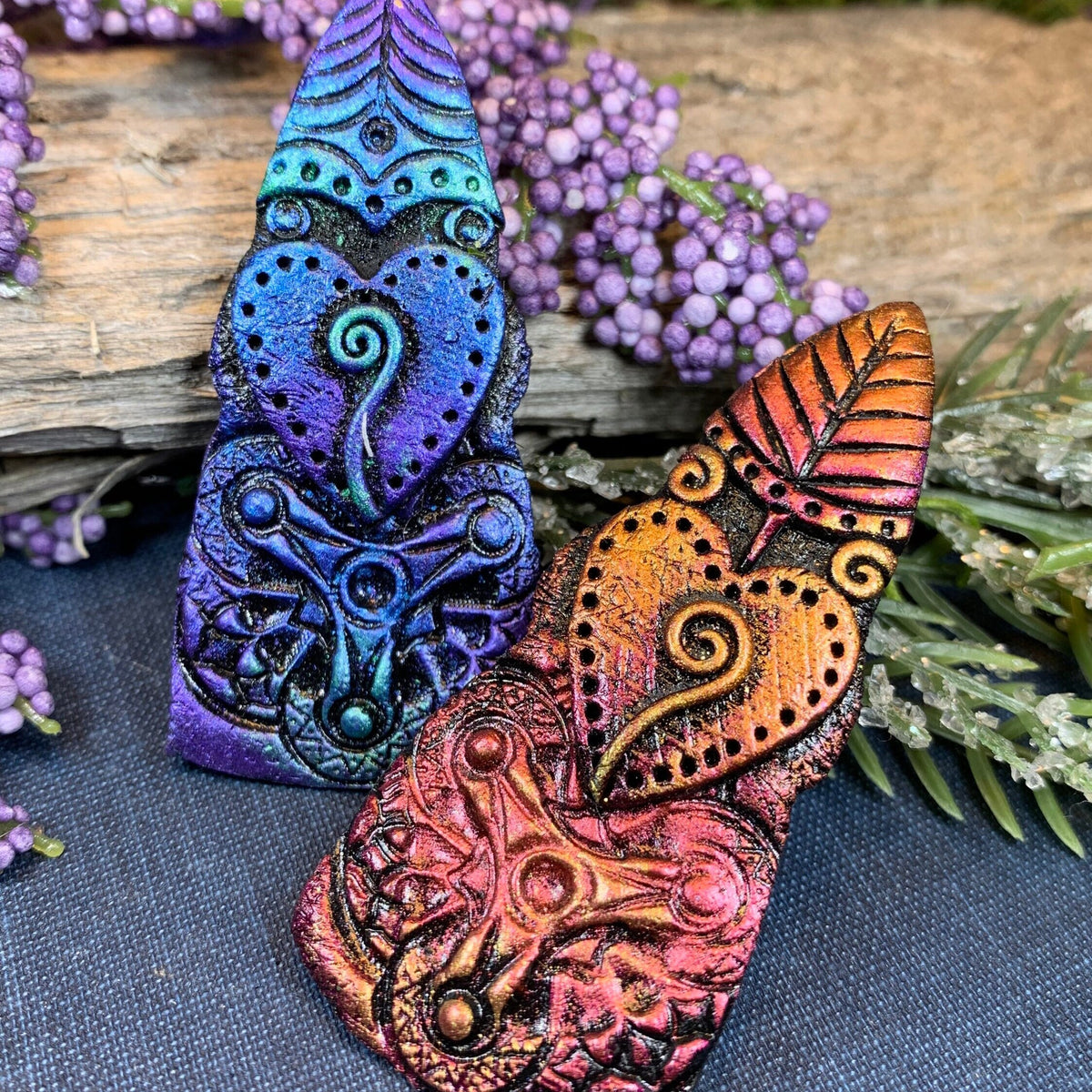 Whimsical Viking Warrior Brooch - Handmade in Scotland — view 5