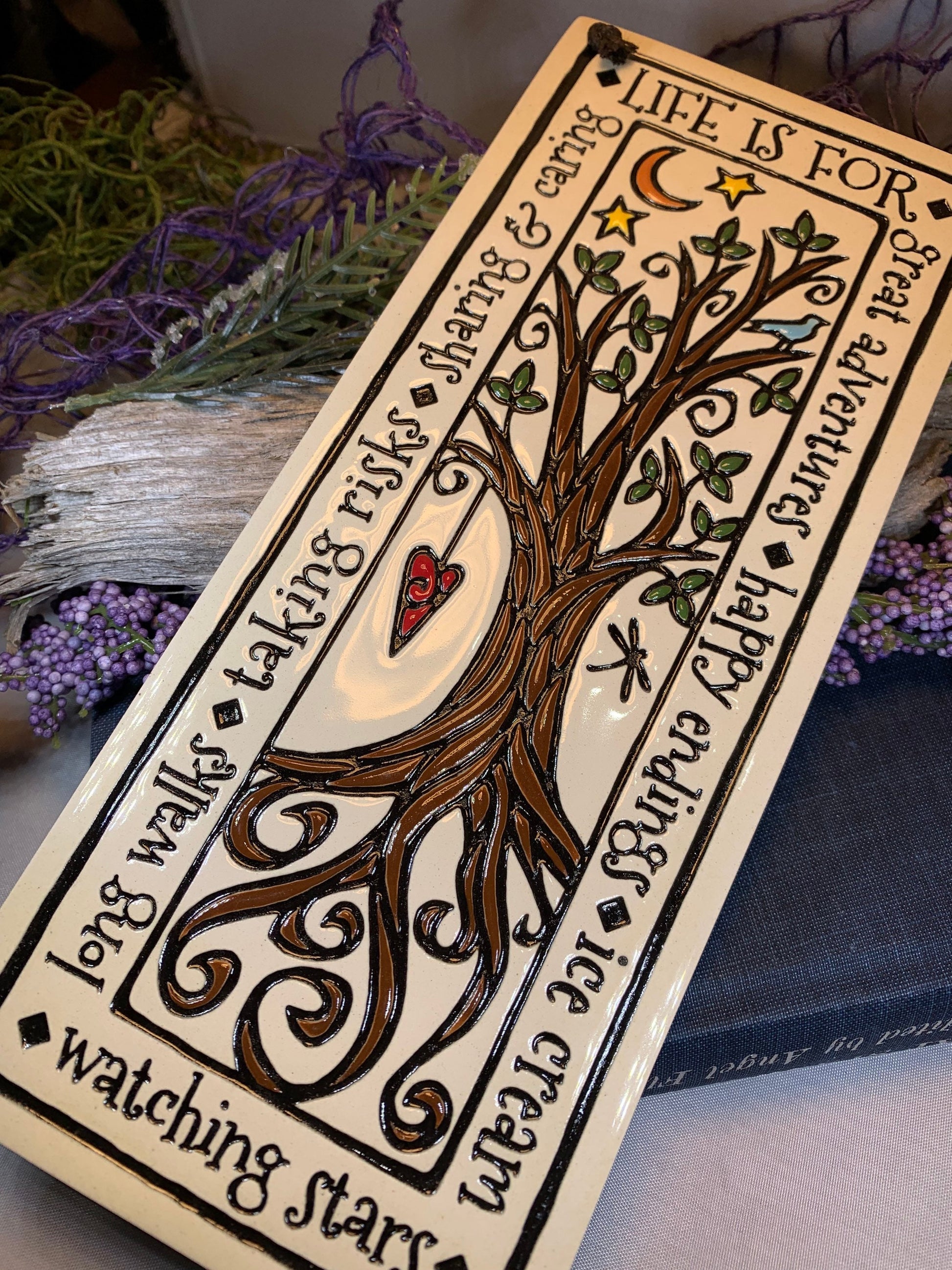 Tree Of Life Wall Art, Ireland Gift, Ceramic Wall Plaque, New Home Gift, Mother's Day Gift, Wedding Gift, Irish Decor, Religious Gift