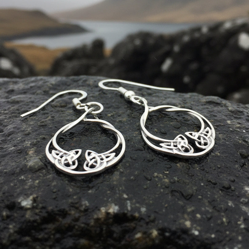 Celtic Knot Celtic Earrings, Celtic Jewelry, Petite Irish Earrings, Mom Gift, Sister Knot, Celtic Knot, Scottish Jewelry, Norse Jewelry