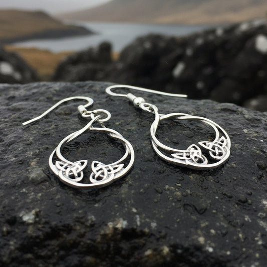 Celtic Knot Celtic Earrings, Celtic Jewelry, Petite Irish Earrings, Mom Gift, Sister Knot, Celtic Knot, Scottish Jewelry, Norse Jewelry