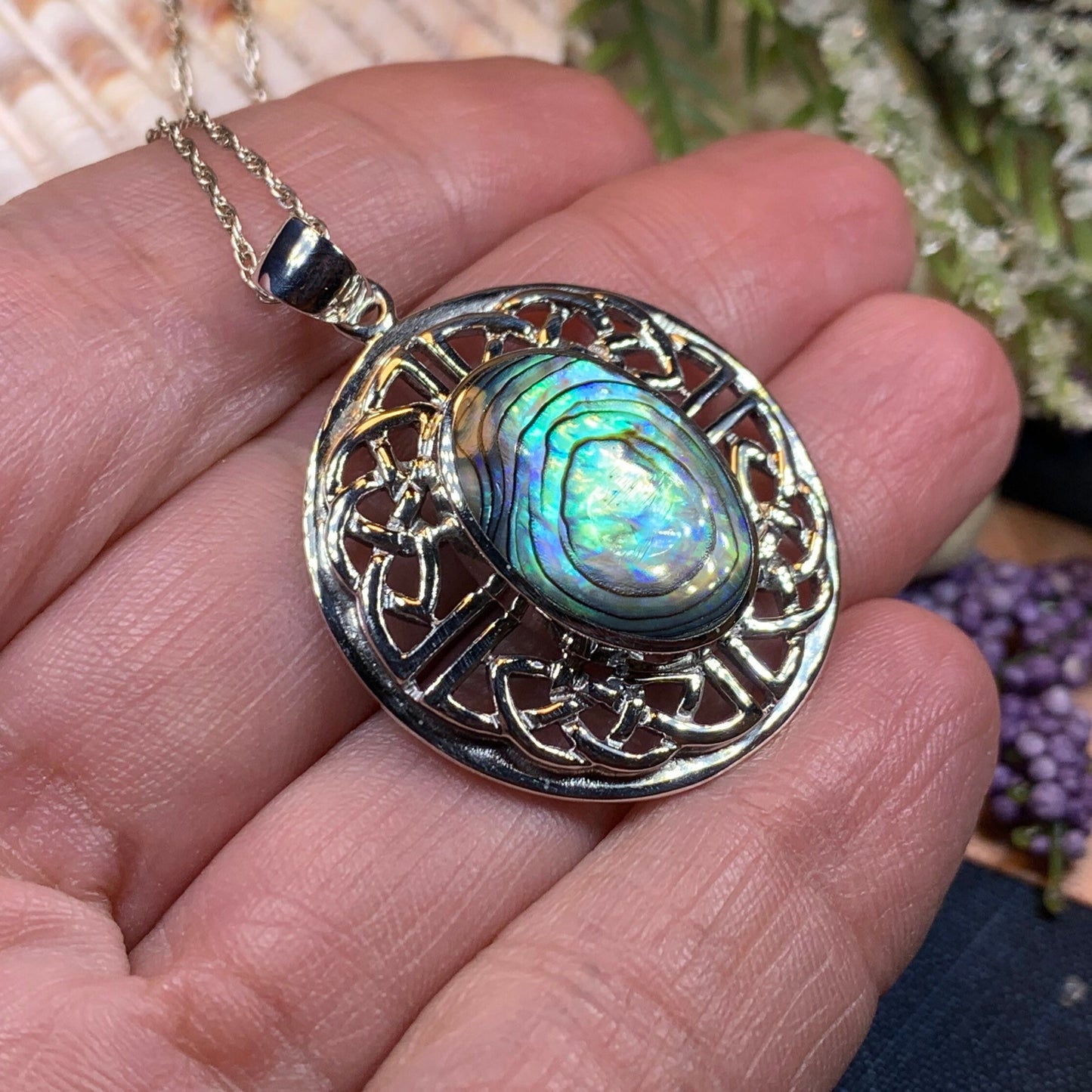 Celtic Knot Necklace, Celtic Jewelry, Irish Jewelry, Norse Jewelry, Viking Jewelry, Anniversary Gift, Nature Jewelry, Graduation Gift
