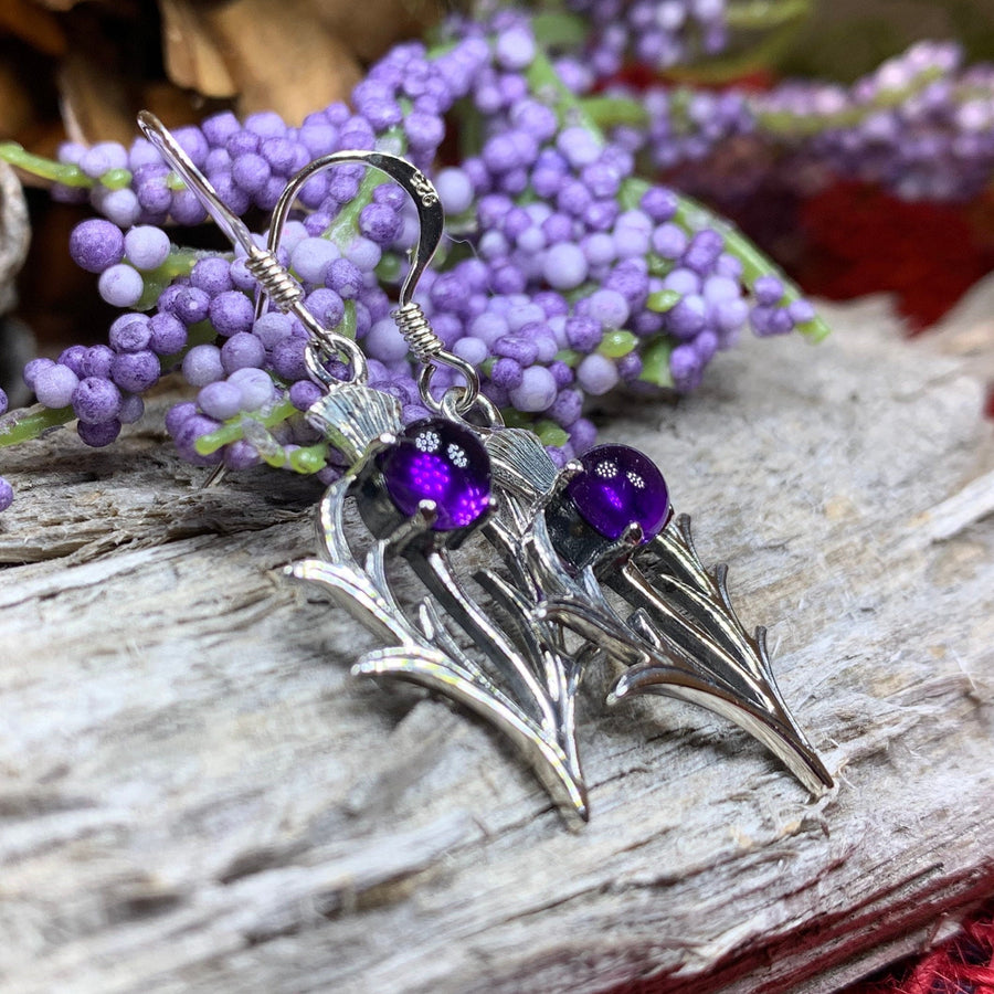 Thistle Earrings, Celtic Jewelry, Scotland Jewelry, Outlander Jewelry, Girlfriend Gift, Sister Gift, Mom Gift, Nature Jewelry, Wife Gift
