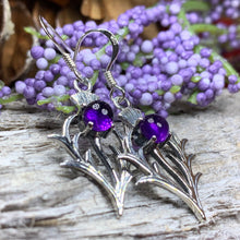 Load image into Gallery viewer, Thistle Earrings, Celtic Jewelry, Scotland Jewelry, Outlander Jewelry, Girlfriend Gift, Sister Gift, Mom Gift, Nature Jewelry, Wife Gift
