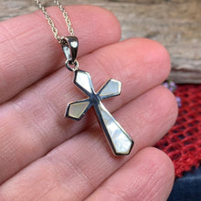 Load image into Gallery viewer, Celtic Cross Necklace, Irish Jewelry, Religious Gift, Anniversary Gift, Girl&#39;s First Communion Gift, Baptism Cross, Confirmation Gift
