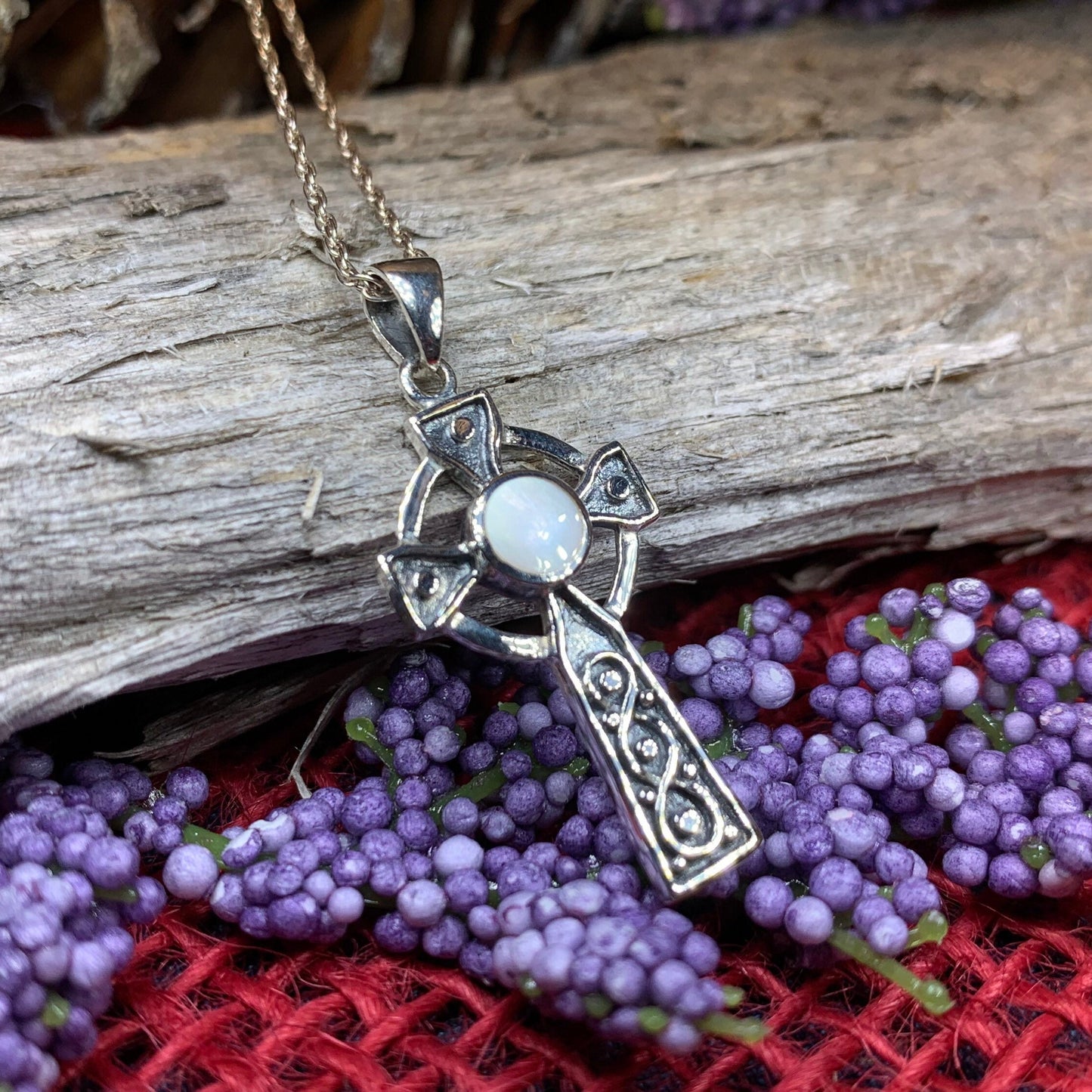 Celtic Cross Necklace, Irish Jewelry, Religious Gift, Anniversary Gift, Silver Cross, First Communion Gift, Baptism Cross, Confirmation Gift