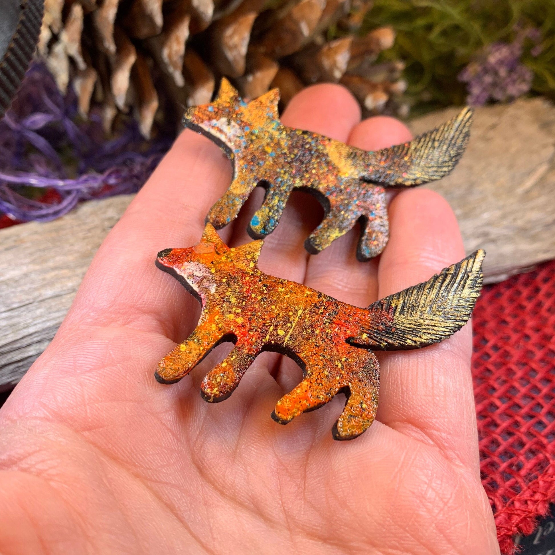 Fox Brooch, Fox Lover Gift, Scotland Jewelry, Fox Pin, Scarf Pin, Celtic Pin, Fox Jewelry, Teacher Gift, Mom Gift, Sister Gift, Wife Gift