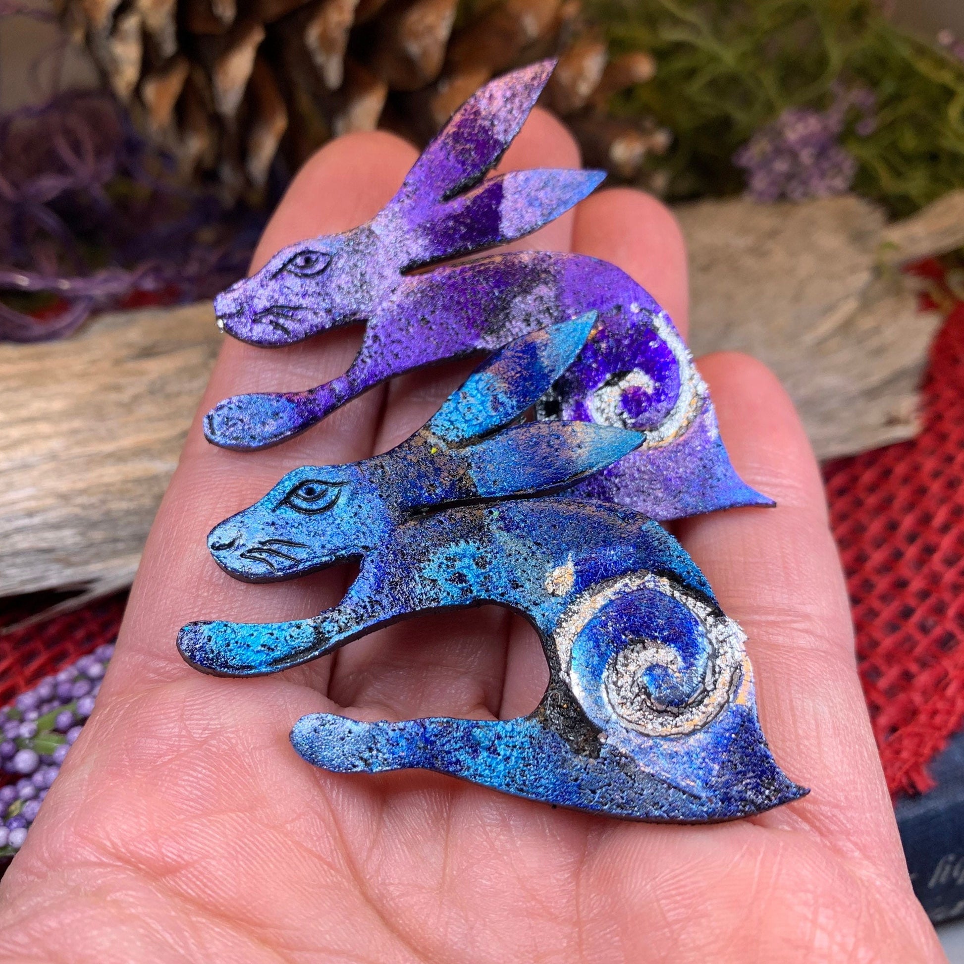 Rabbit Brooch, Hare Lover Gift, Scotland Jewelry, Hare Pin, Scarf Pin, Celtic Pin, Rabbit Jewelry, Celtic Spiral, Sister Gift, Wife Gift
